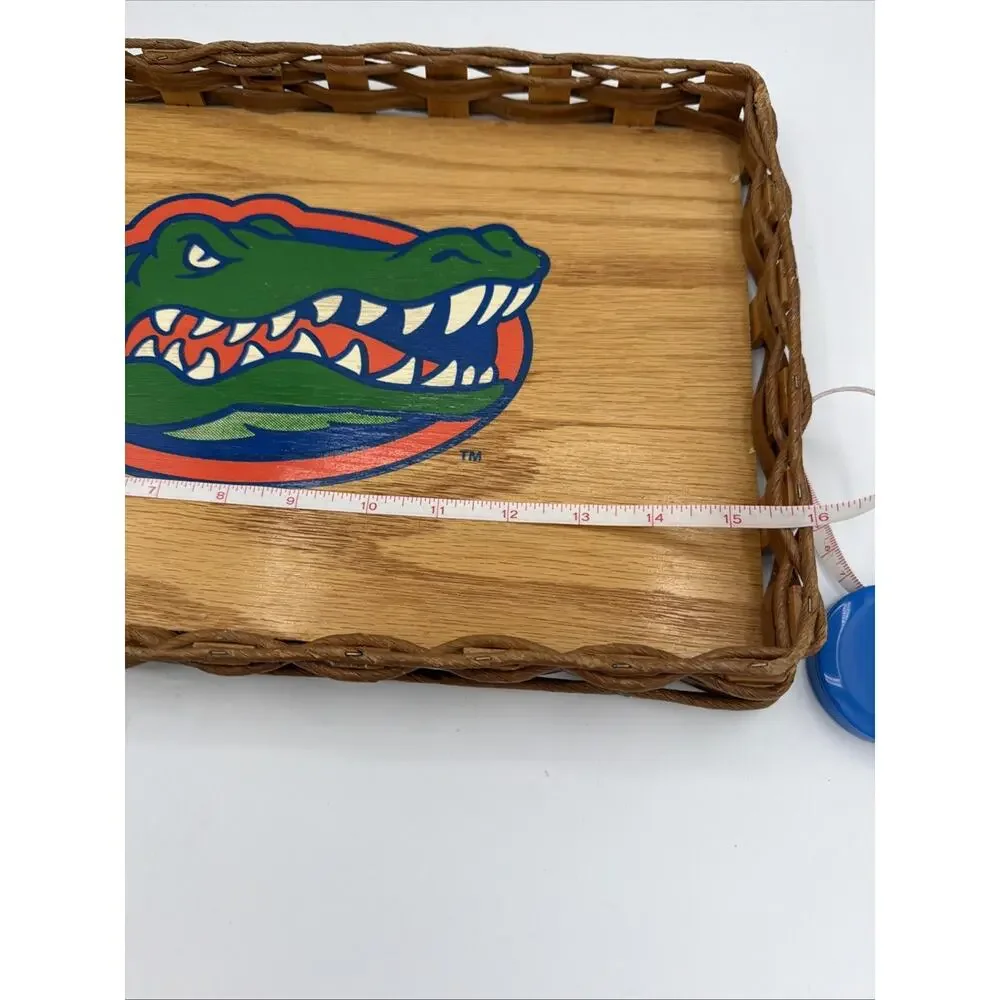 Florida Gators UF Wicker Bread Tray Platter Basket 16x11” Charcuterie, Farmhouse